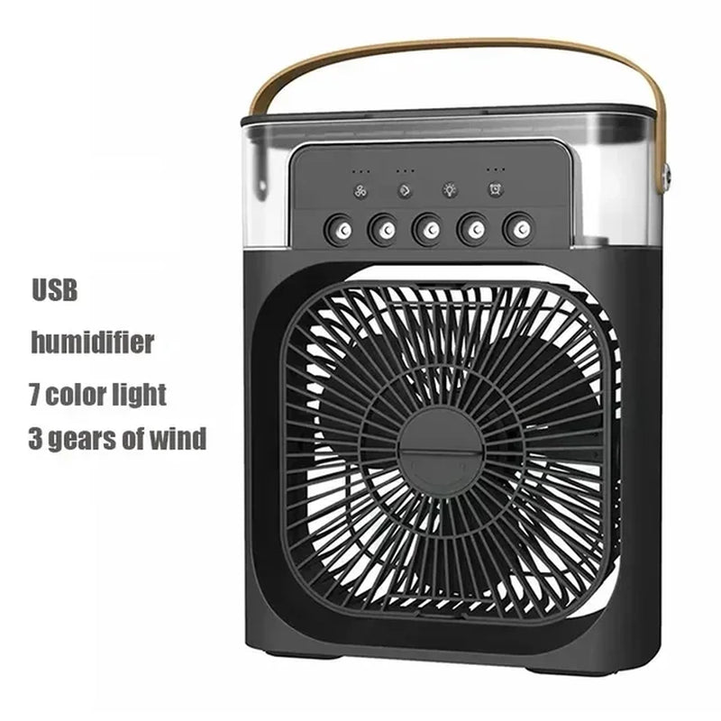 Compact 3-Speed Portable Air Cooler and Humidifier with Hydrocooling for Home and Office