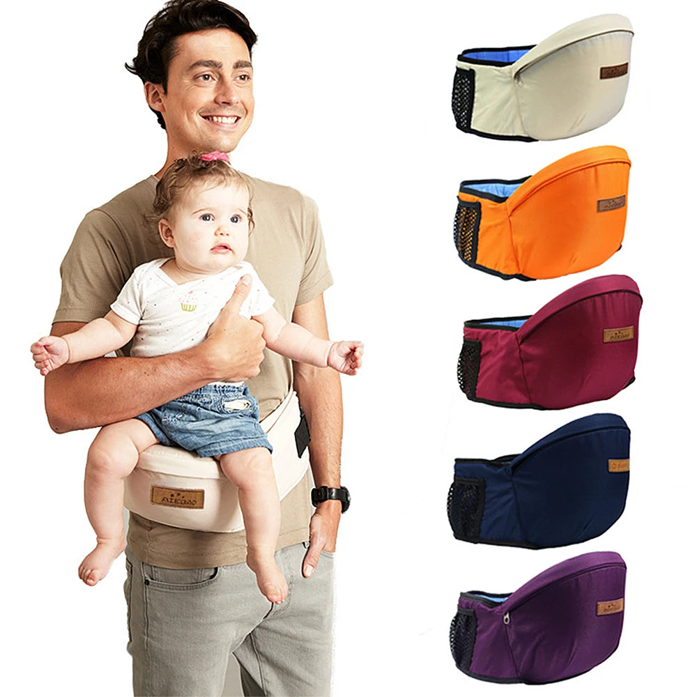 Premium Adjustable Infant Hip Seat Baby Carrier with Ergonomic Waist Stool